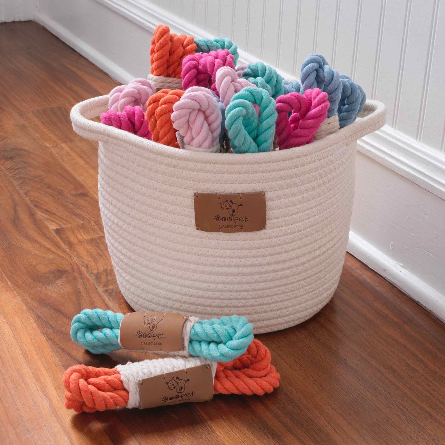 Mini Loop Dog Toy | Pink Mist