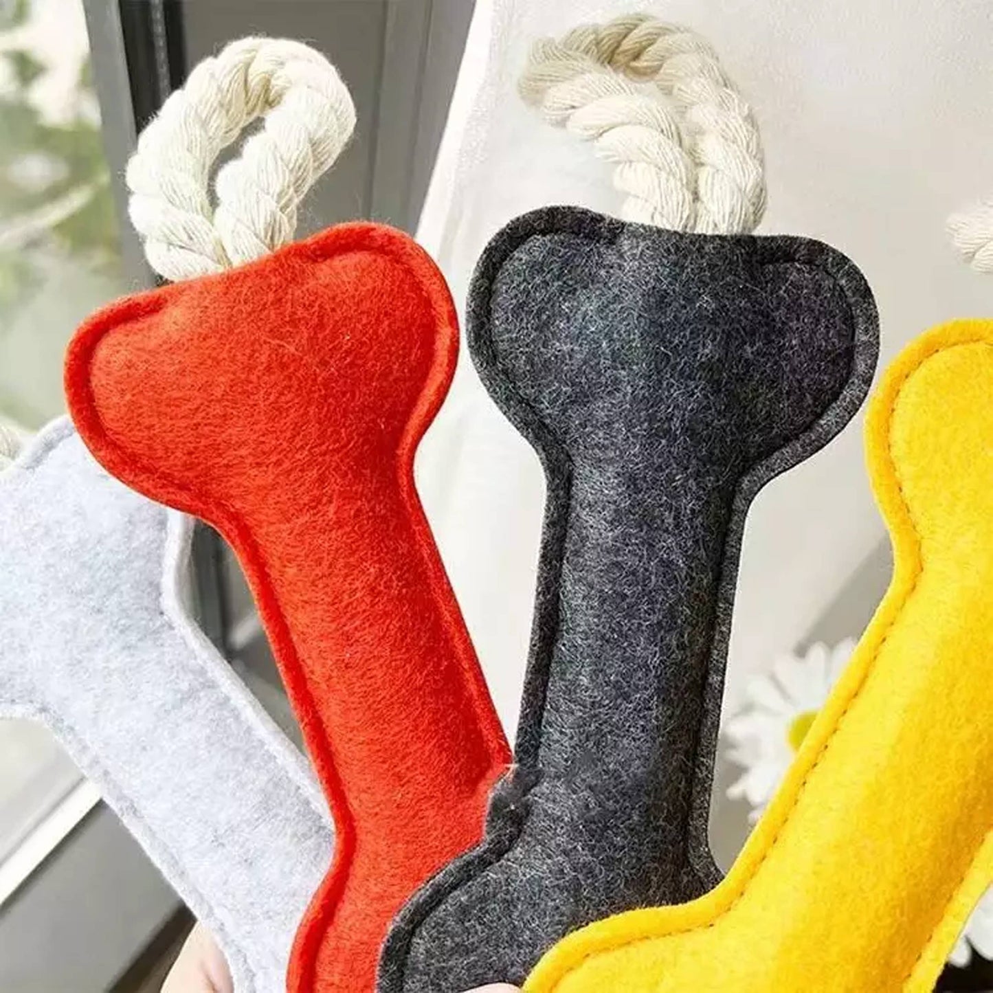 Bone Shape Soft Cotton Plush Dog Toy Bulk