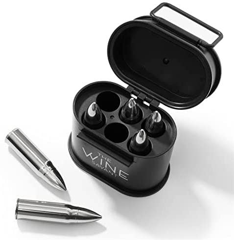 Whiskey Stones Ammunition Box Bullets Stainless Steel - Set