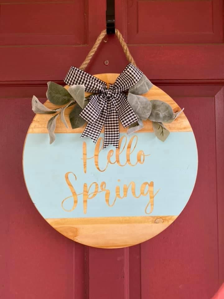 Hello Spring Sign