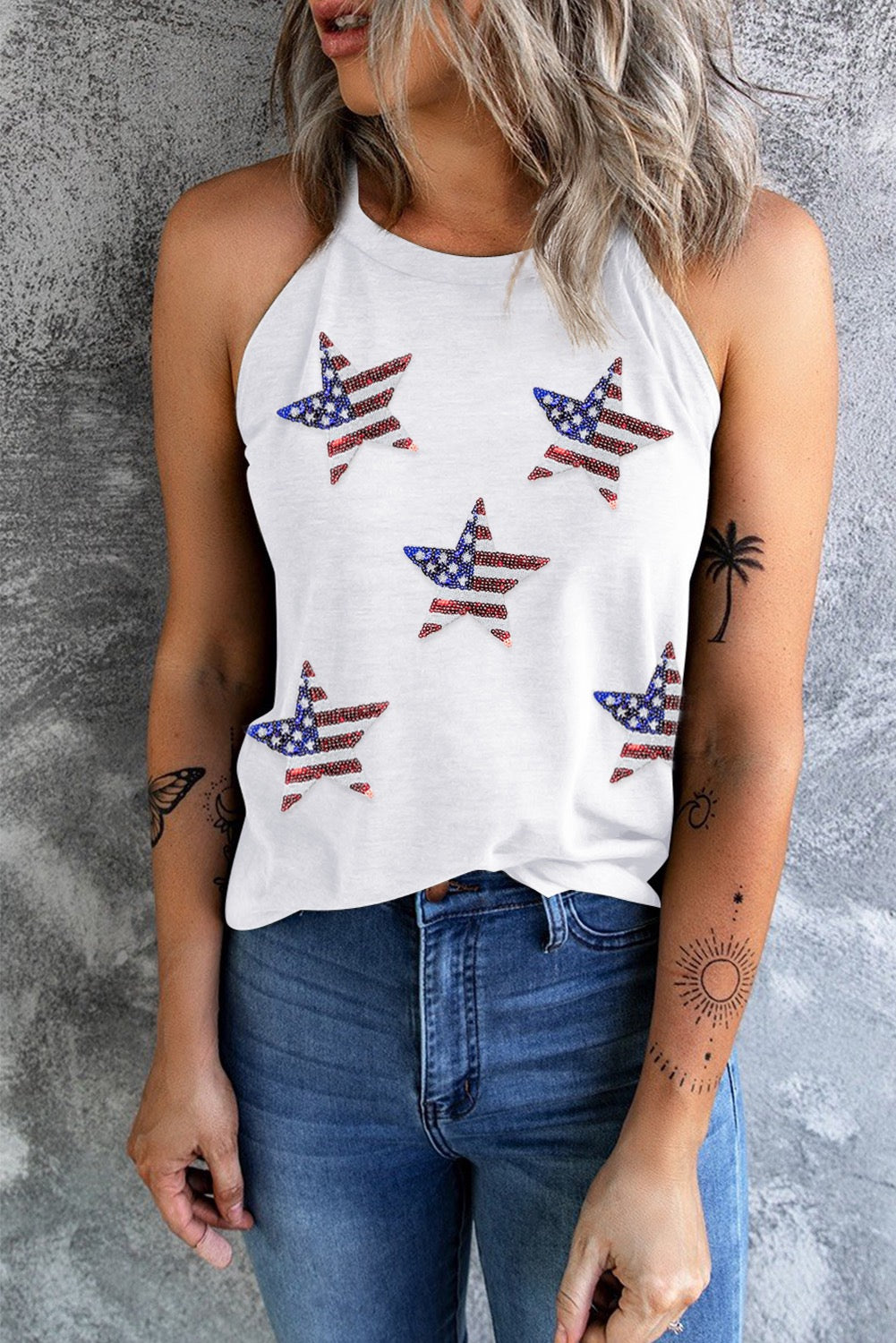 White Star Patch Tank