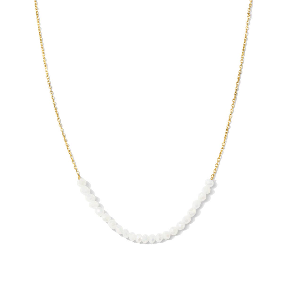 Delicate Crystal Accented Necklace