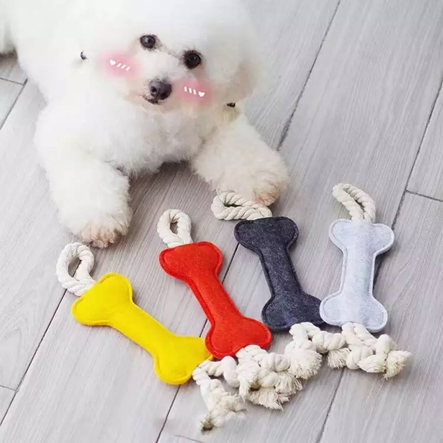 Bone Shape Soft Cotton Plush Dog Toy Bulk