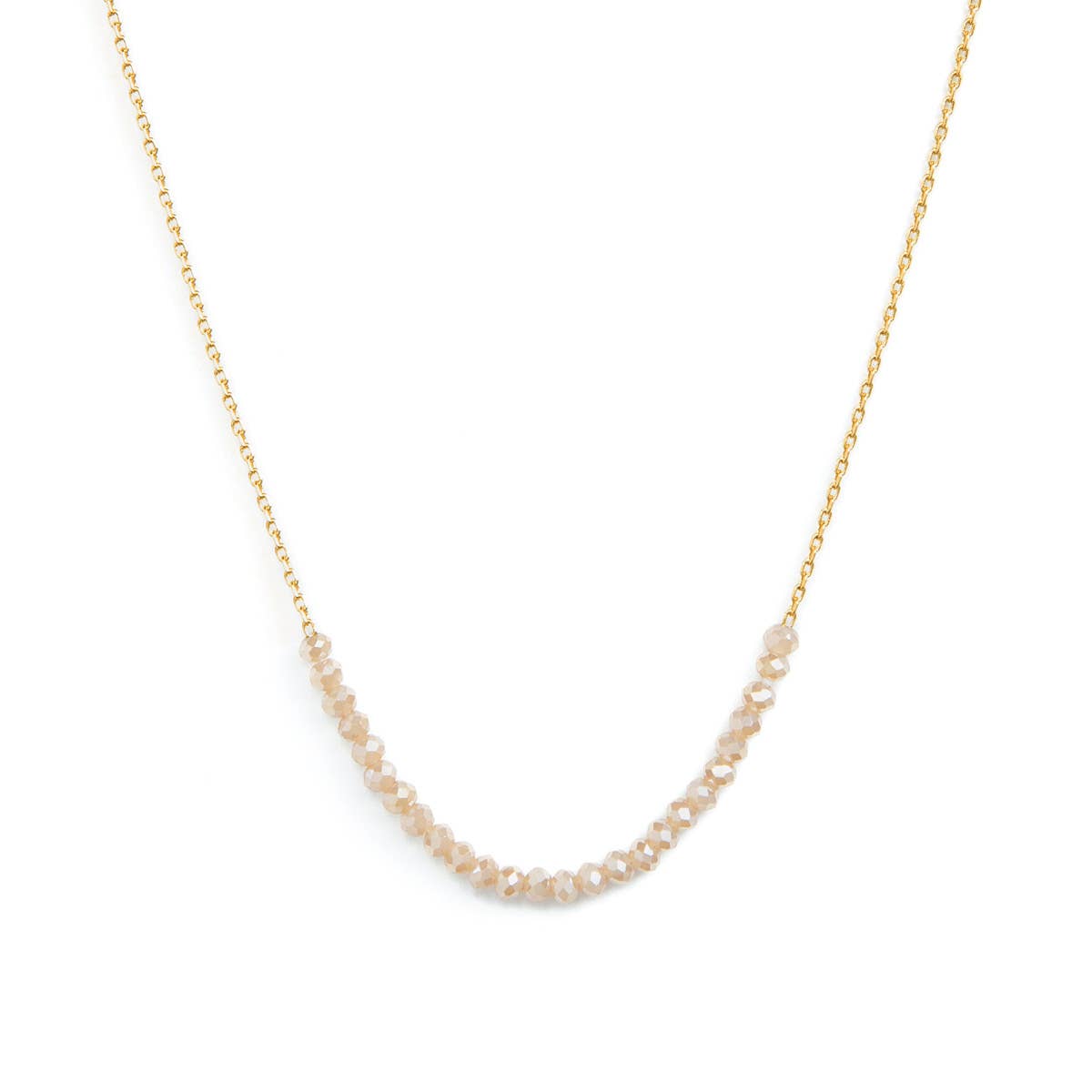 Delicate Crystal Accented Necklace