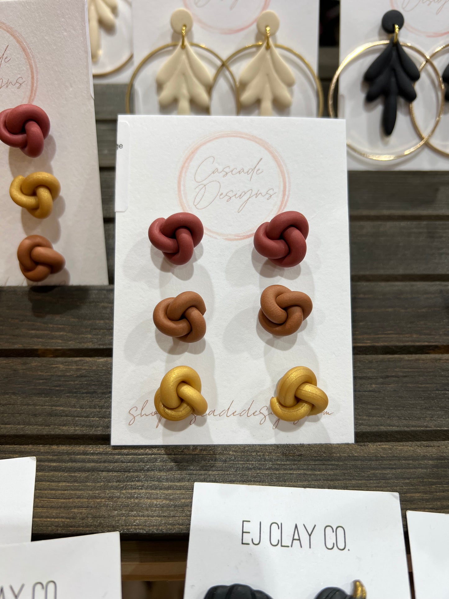 Kenzi Single | Knot Clay Earrings