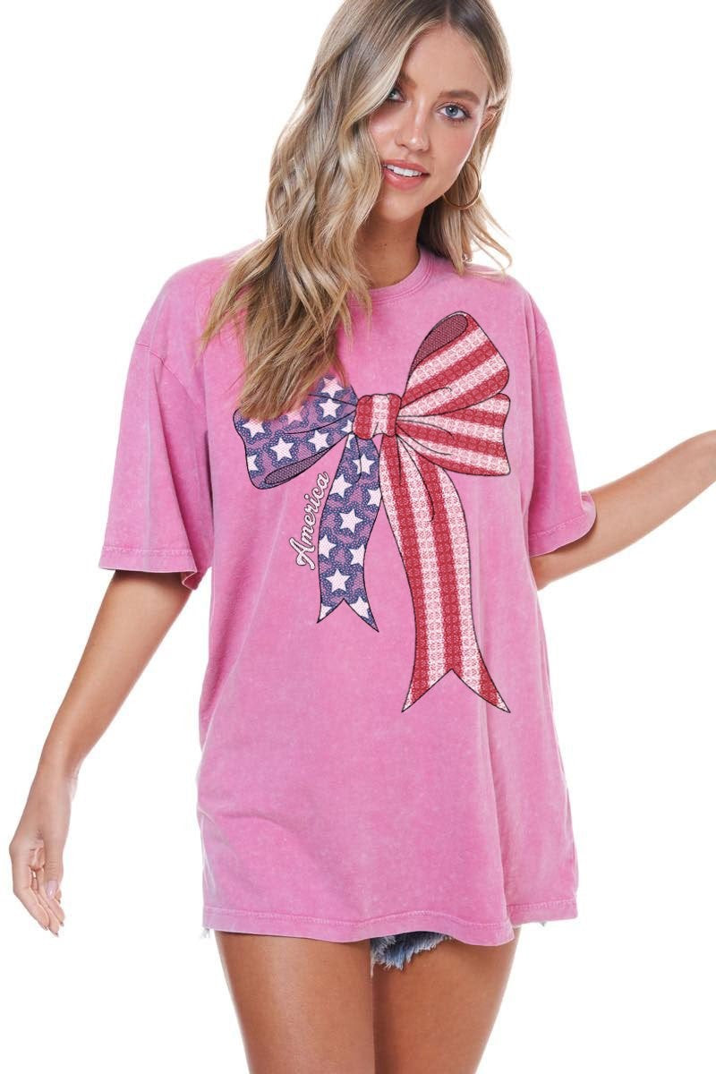 America Bow Graphic Tee