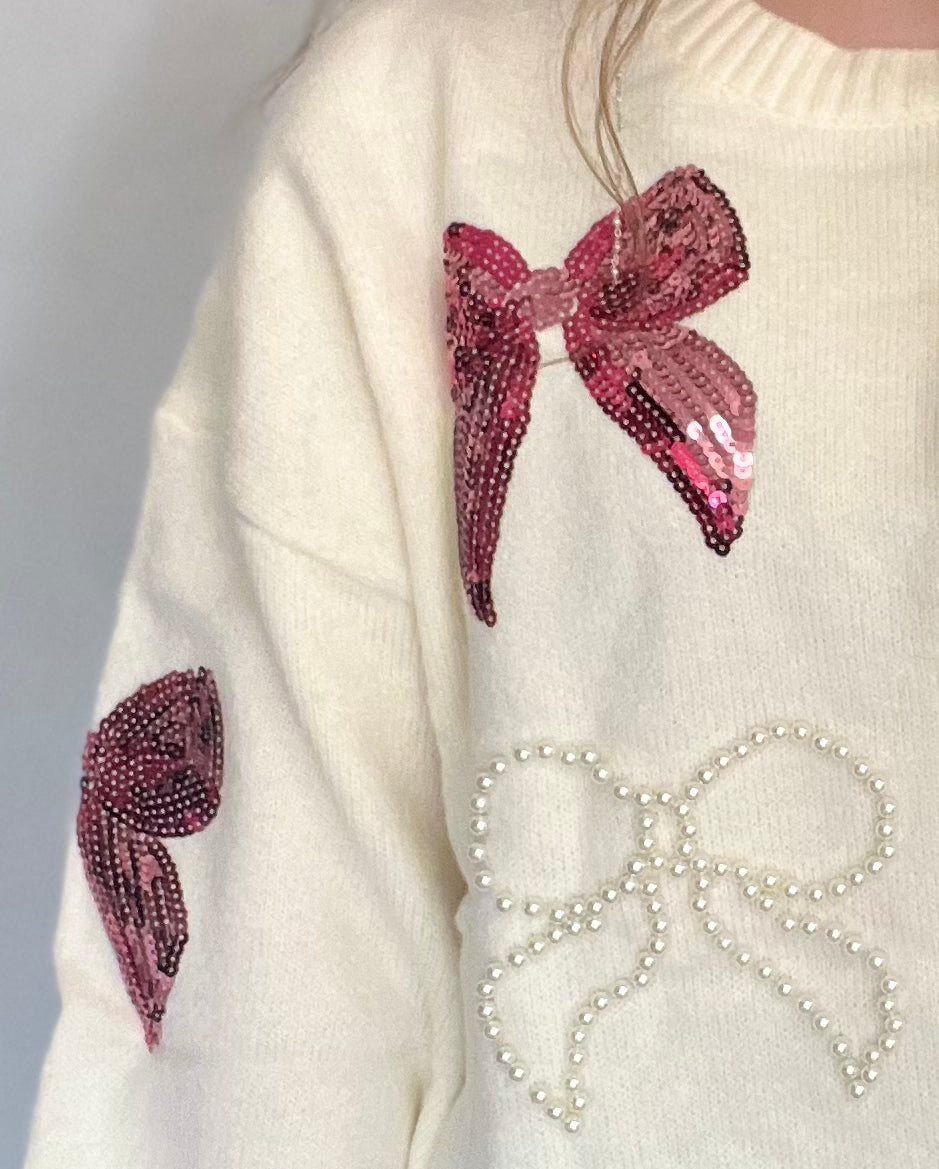 Pearl + Bow Sweater