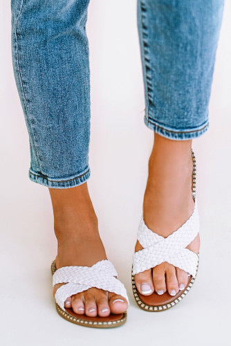 Cream Sandals