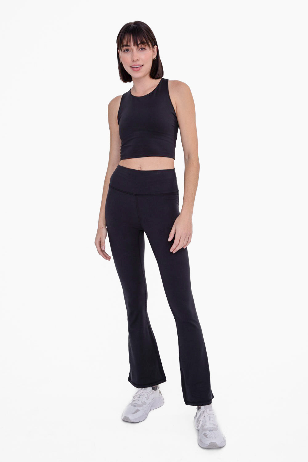 MONO B | STRAP BACK CROPPED TOP WITH BUILT-IN SPORTS BRA