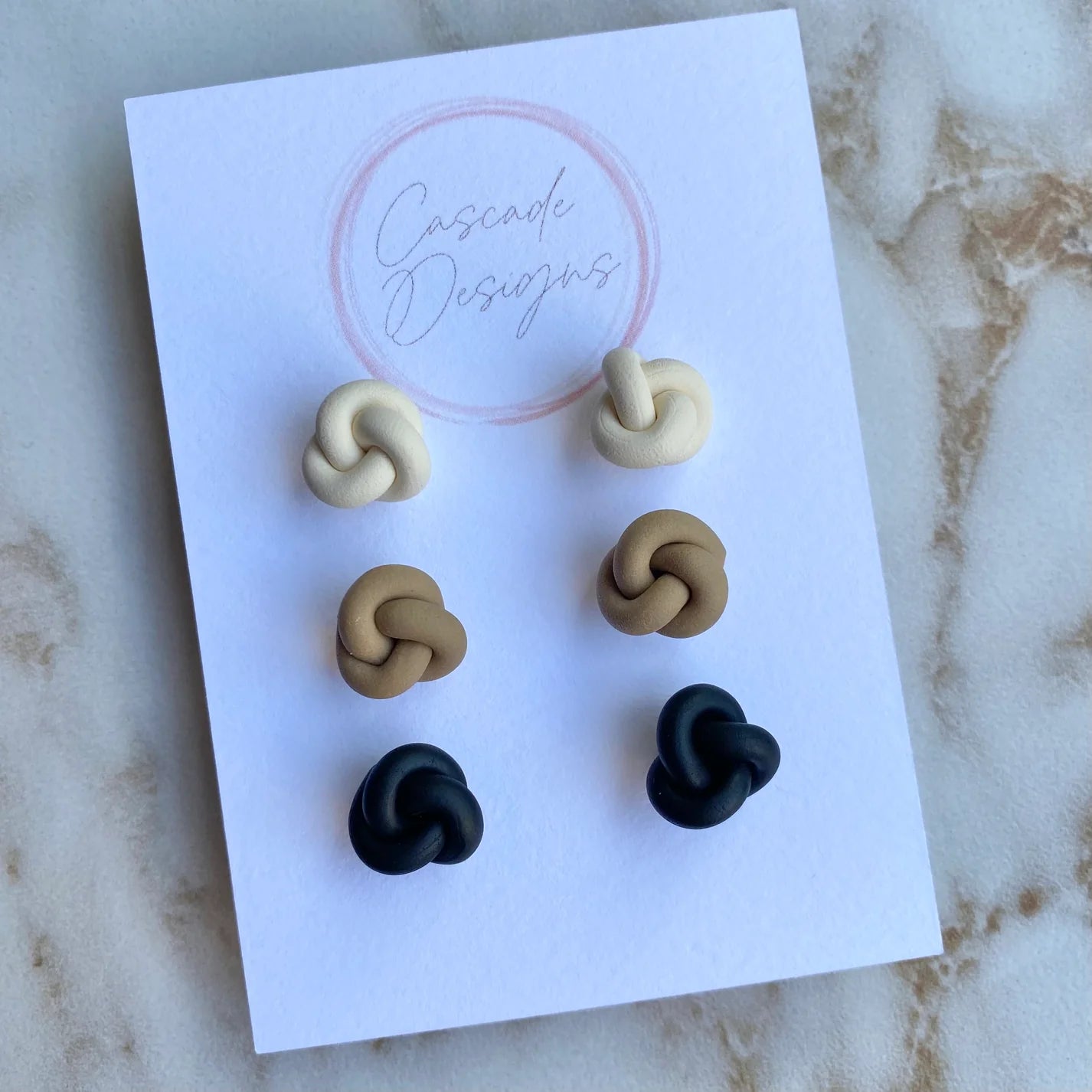 Kenzi Single | Knot Clay Earrings