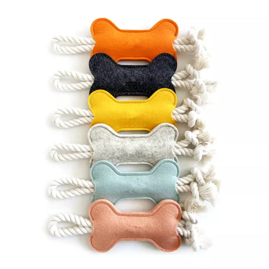 Bone Shape Soft Cotton Plush Dog Toy Bulk