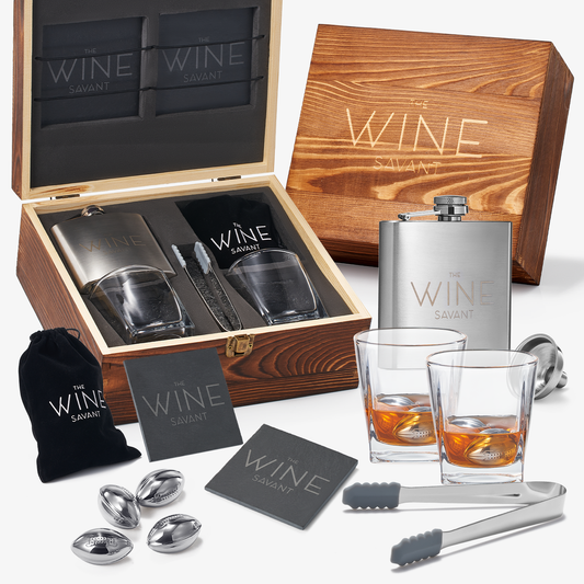 Whiskey Glasses And Football Chilling Stones Gift Set