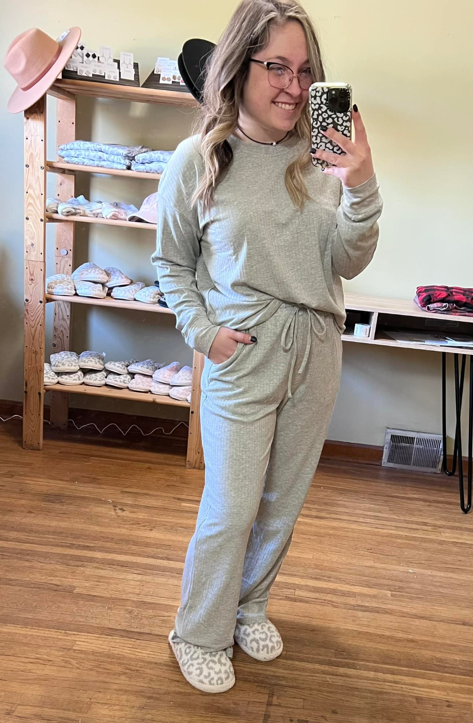 Grey Lounge Outfit